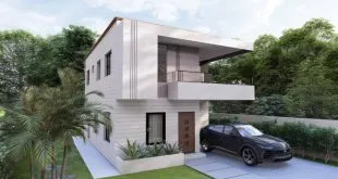 Contoh denah rumah minimalis 2 lantai ukuran 7x10